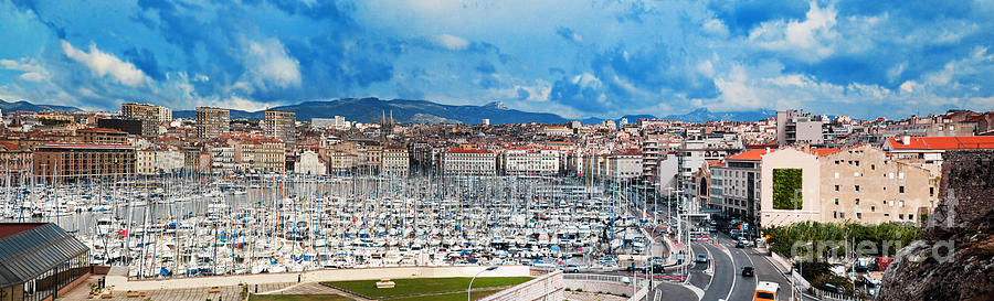 Marseille France panorama #1 Photograph by Michal Bednarek