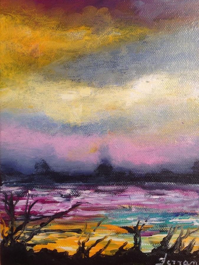 Marsh Tide #1 Painting by Karen  Ferrand Carroll