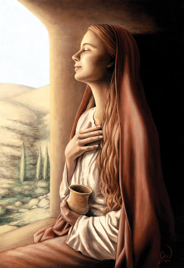 Mary Magdalene Painting - Mary Magdalene #1 by Jonathan Weber