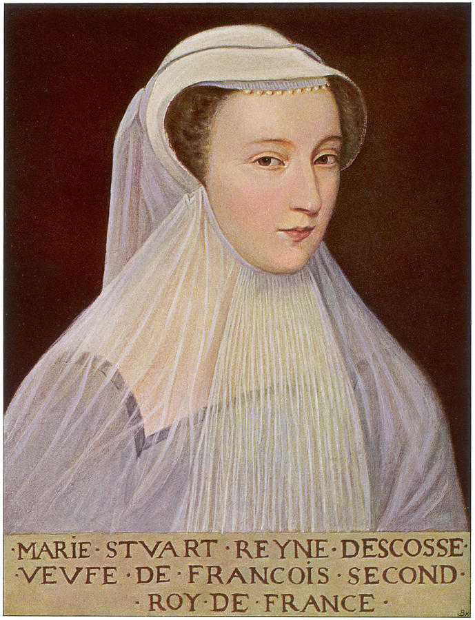 Queen Drawing - Mary, Queen Of Scots (1542 - 1587) -- #1 by Mary Evans Picture Library
