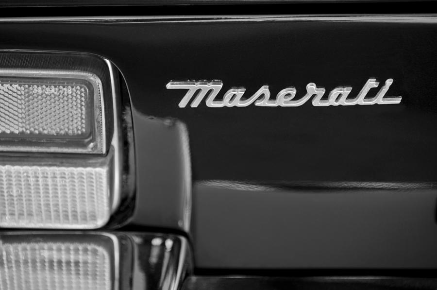 Maserati Ghibli SS Taillight Emblem #1 Photograph by Jill Reger