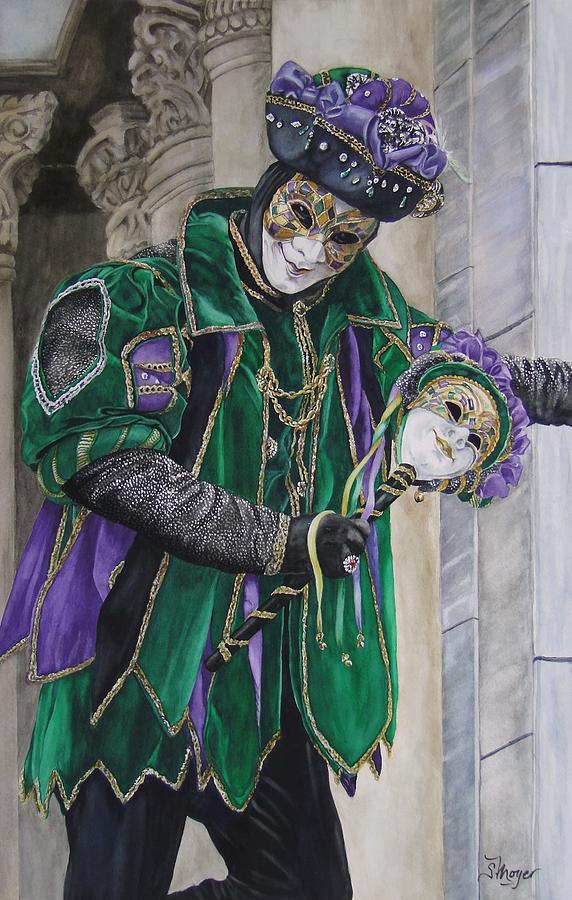 Masquerade Painting - Masquerade #1 by Susan Moyer