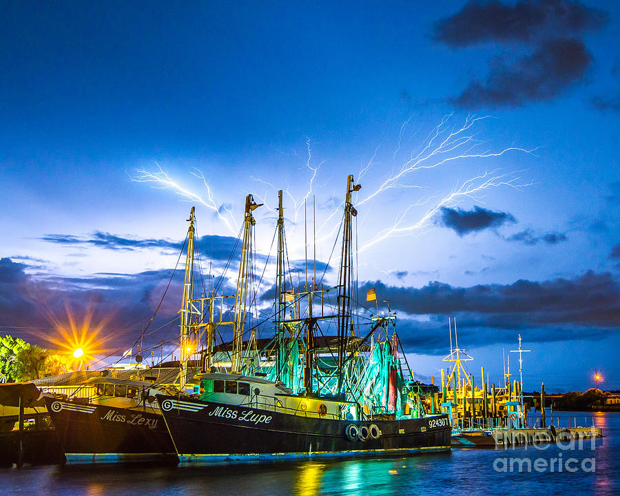 Masts Electrified Photograph by Stephen Whalen