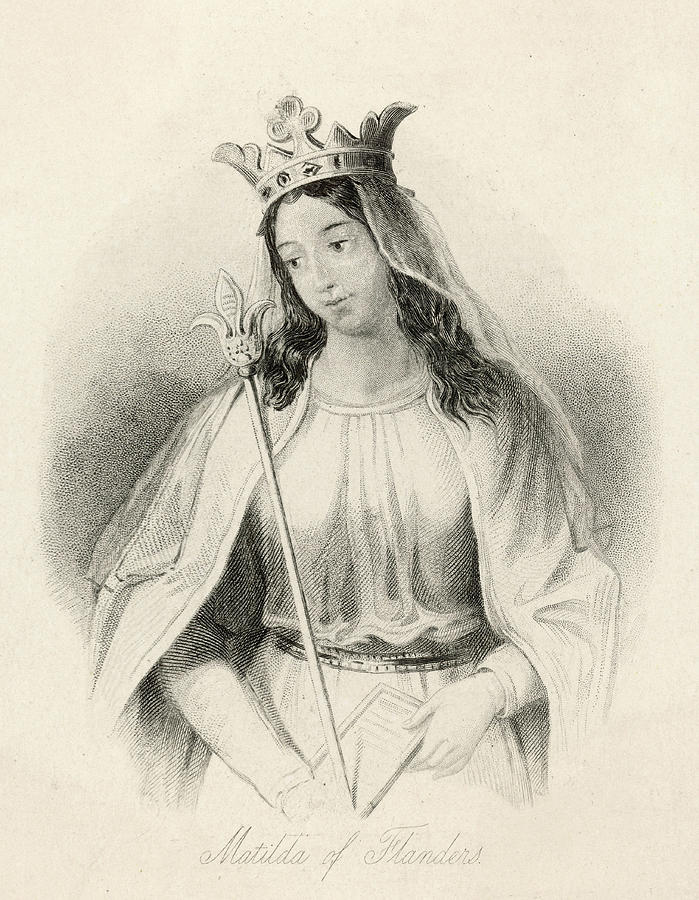 Matilda Of Flanders Queen Of William I Drawing by Mary Evans Picture