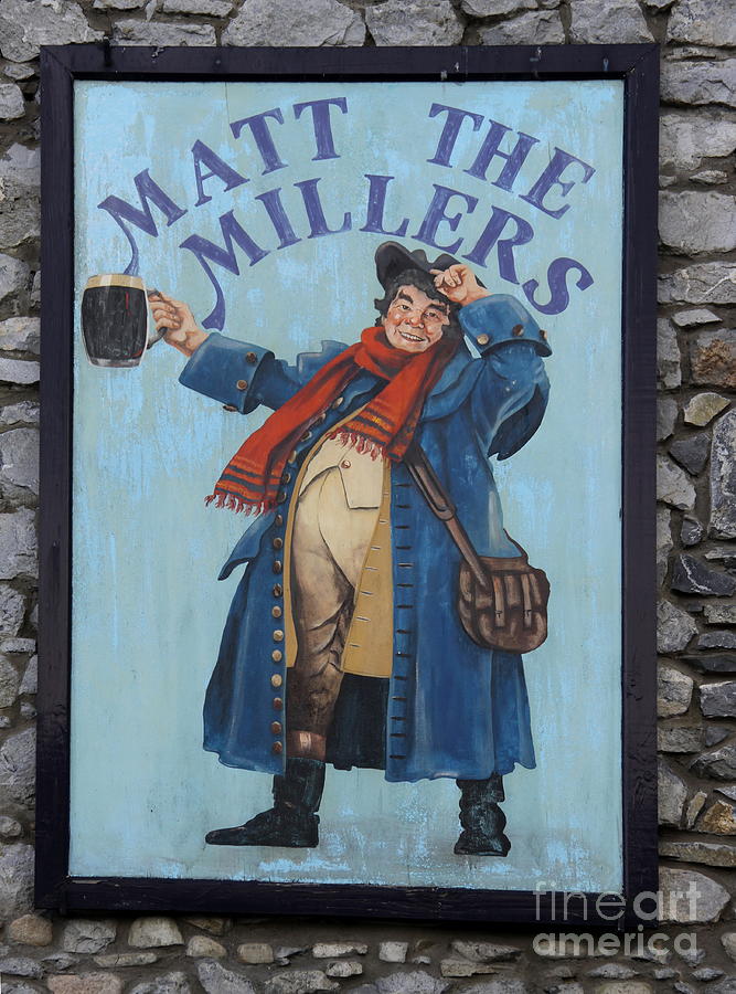 Sign Photograph - Matt The Millers by Christiane Schulze Art And Photography