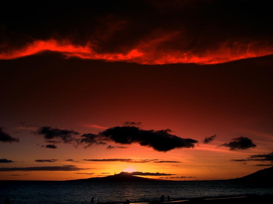Maui Sunset Photograph by Ron Roberts