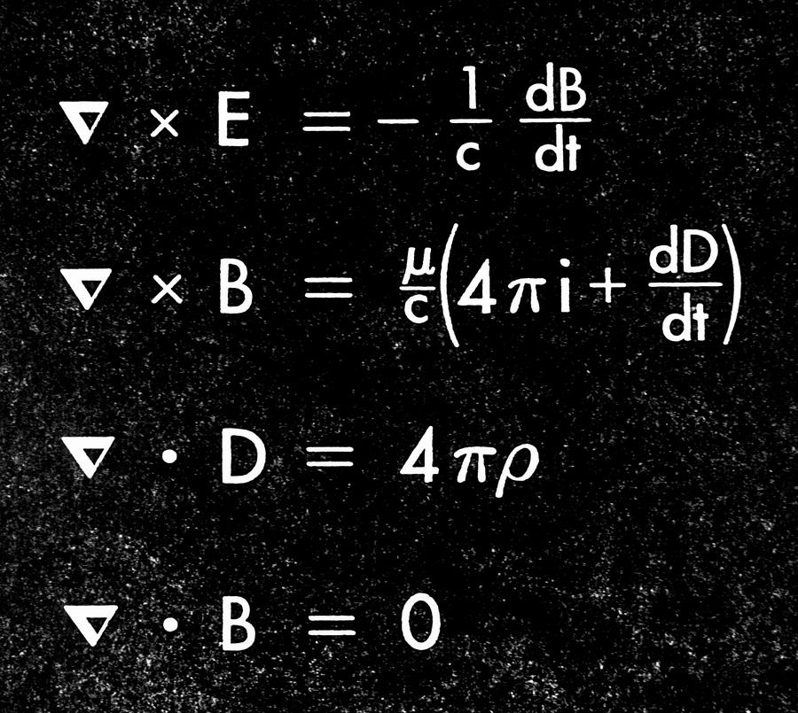 Maxwells Equations Photograph by Science Photo Library