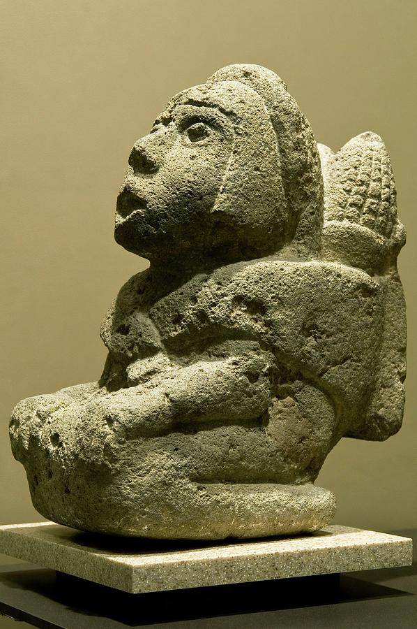 Mayan Maize God Statue #1 Photograph by Philippe Psaila/science Photo Library