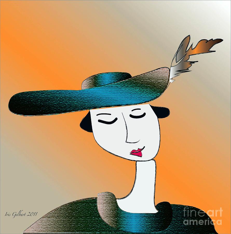 Hat Digital Art - Maybelle #1 by Iris Gelbart