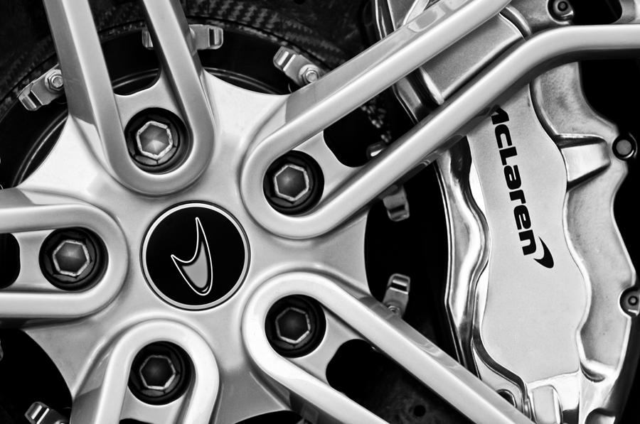 McLaren Wheel Emblem #1 Photograph by Jill Reger
