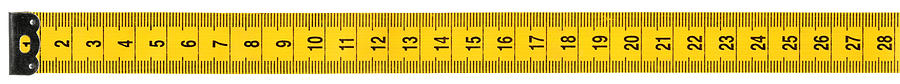 Measuring tape on white background, clipping path #1 Photograph by Rusm