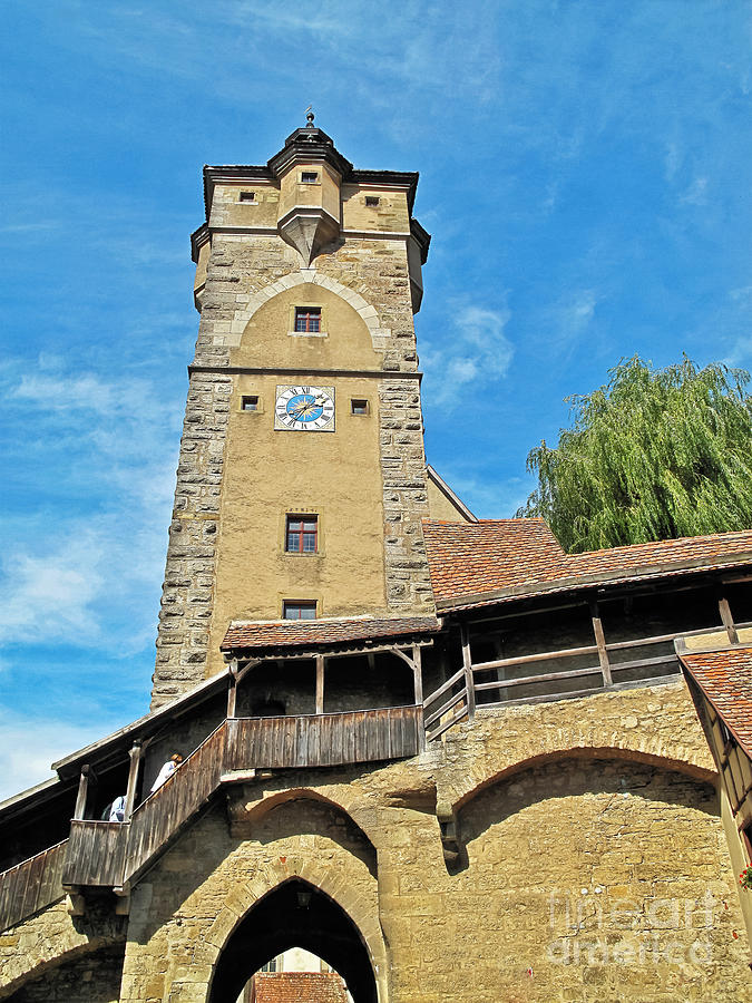 Medieval Tower of Rothenburg #1 Photograph by Elvis Vaughn