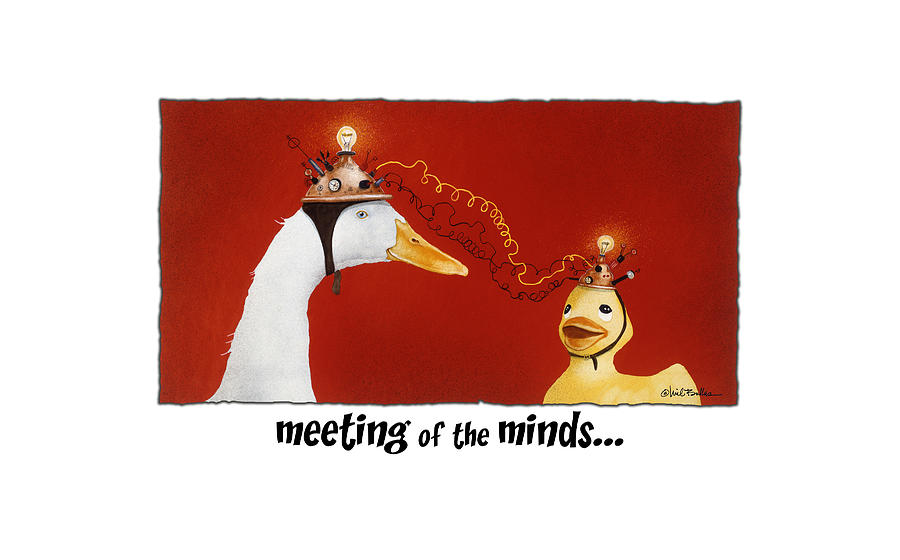 Meeting Of The Minds... Painting by Will Bullas