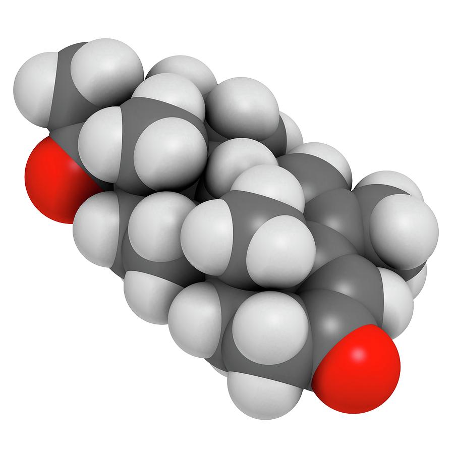Illustration Photograph - Megestrol Molecule #1 by Molekuul