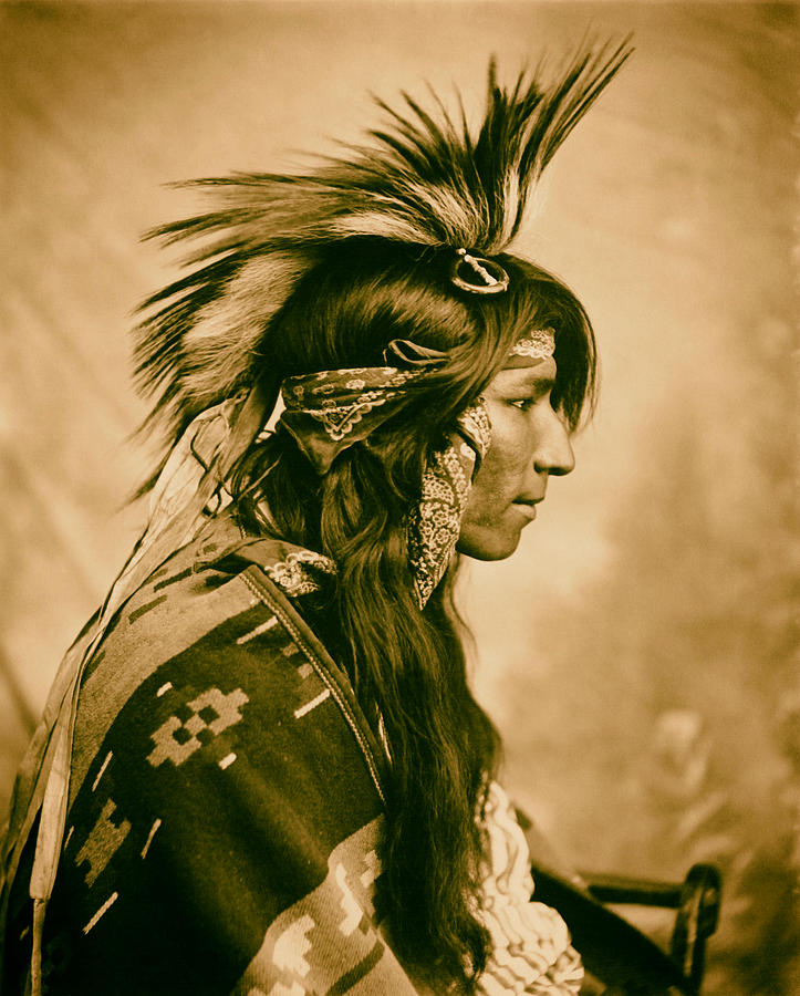 Member of the Cree Tribe - Saskatchewan 1903 Photograph by Mountain ...