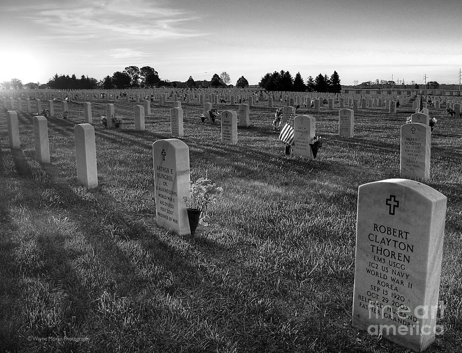 Memorial Day Fort Snelling National Cemetery #1 Photograph by Wayne Moran