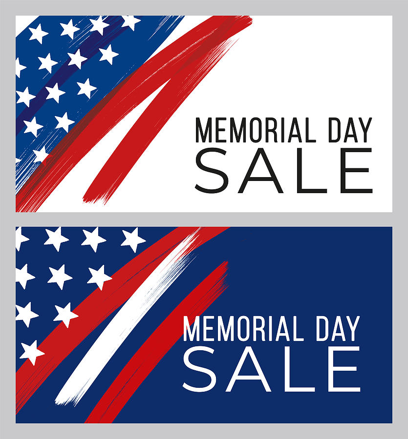 Memorial Day sale banner #1 Drawing by Discan
