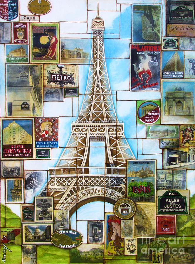 Memories of Paris Painting by Joseph Sonday