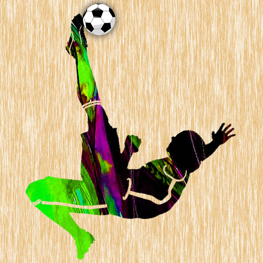 Womans Soccer Mixed Media by Marvin Blaine