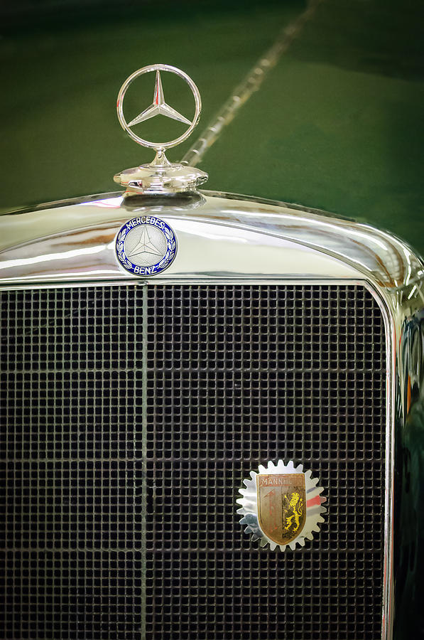 Car Photograph - Mercedes-Benz Hood Ornament - Emblem #1 by Jill Reger