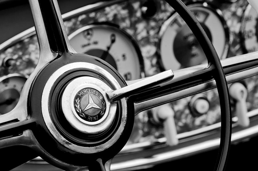 Mercedes-Benz Steering Wheel Emblem #1 Photograph by Jill Reger