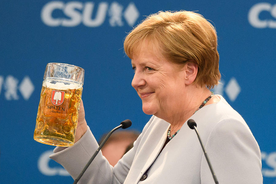 Merkel And Seehofer Meet At Munich Fest Photograph by Sebastian Widmann Merkel And Seehofer Meet At Munich Fest Photograph by Sebastian Widmann