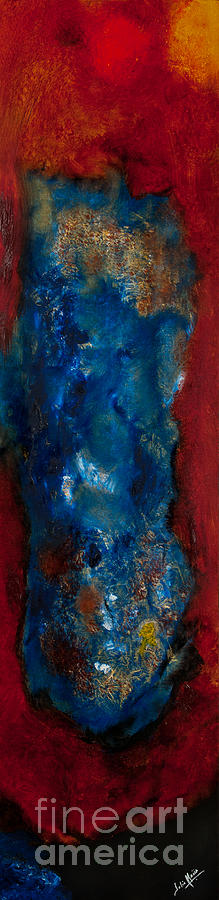 Abstract Painting - Mermaid #1 by Julio Mejia