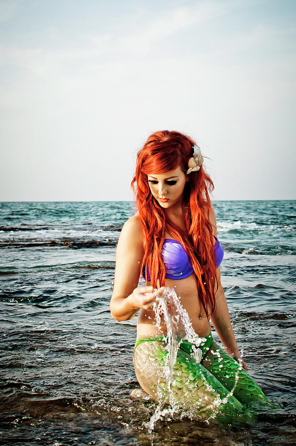 Mermaid On The Beach #1 Photograph by Photostock-israel