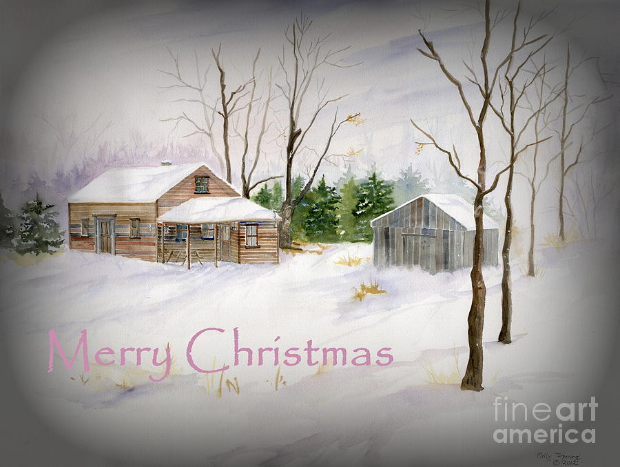 Merry Christmas #1 Painting by Melly Terpening