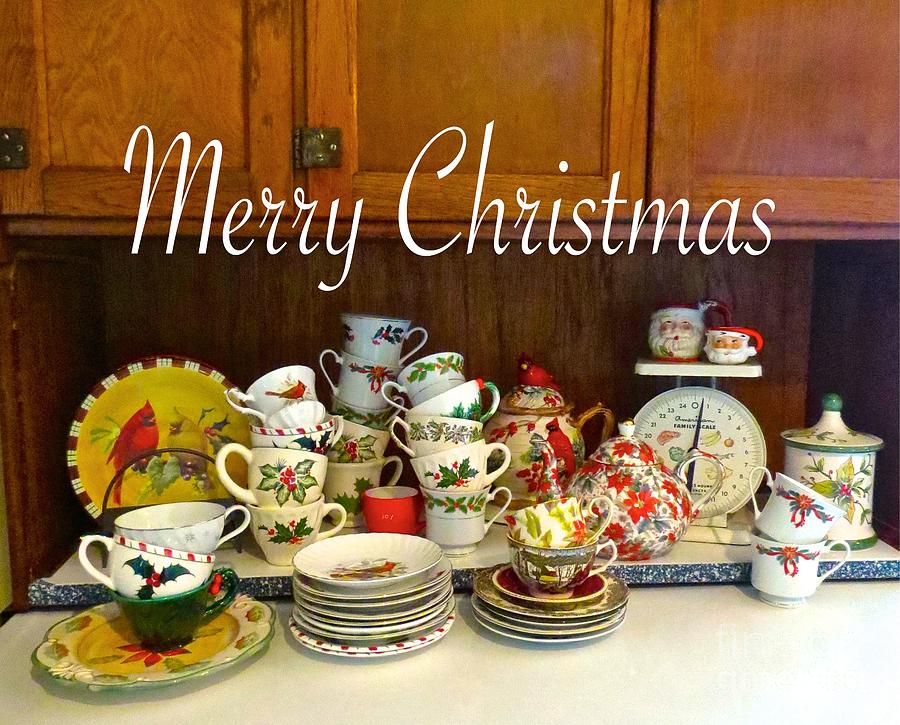 Almost Ready for Merry Christmas Tea  Photograph by Nancy Patterson