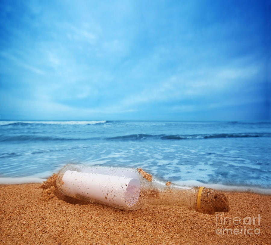 Message in the bottle #1 Photograph by Michal Bednarek