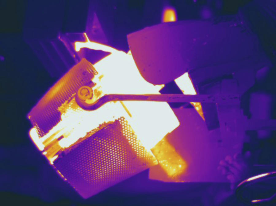 Metal Foundry, Thermogram #1 Photograph by Science Stock Photography