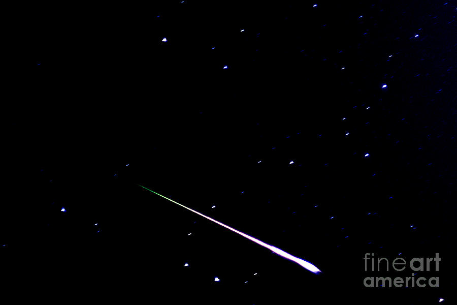 Meteor Photograph - Meteor Eta Aquarid Meteor Shower #1 by Thomas R Fletcher