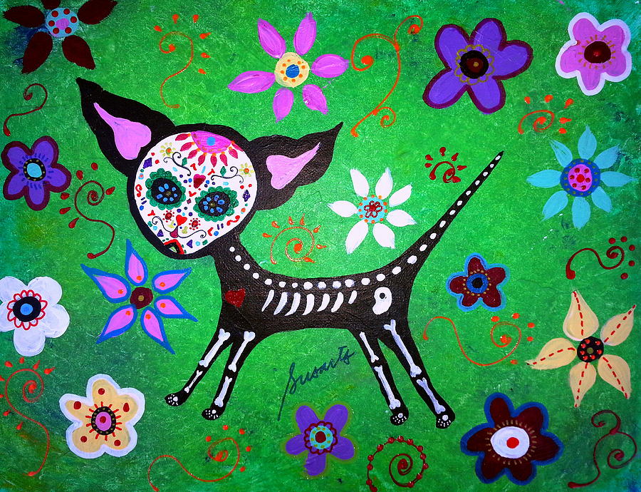 Cool Painting - Mexican Chihuahua El Perrito #1 by Pristine Cartera Turkus