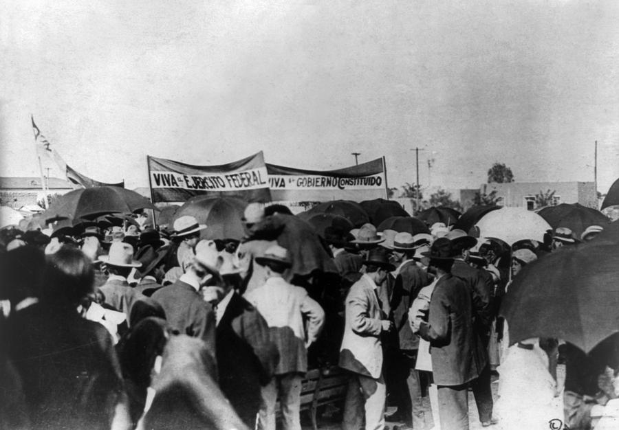 Umbrella Photograph - Mexican Revolution, 1914 #1 by Granger
