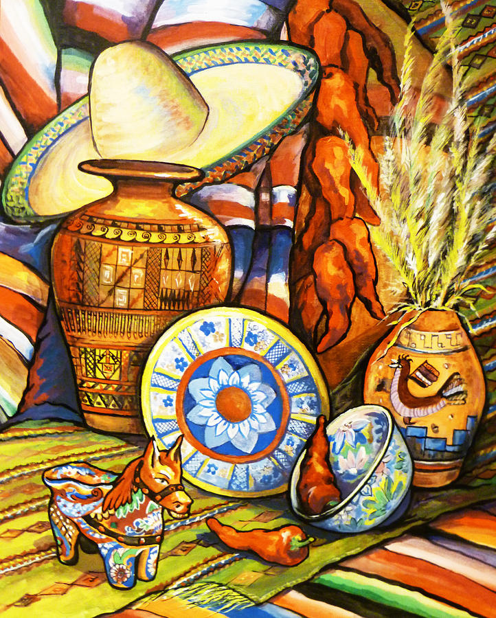 Mexican souvenir Painting by Svetlana Nassyrov