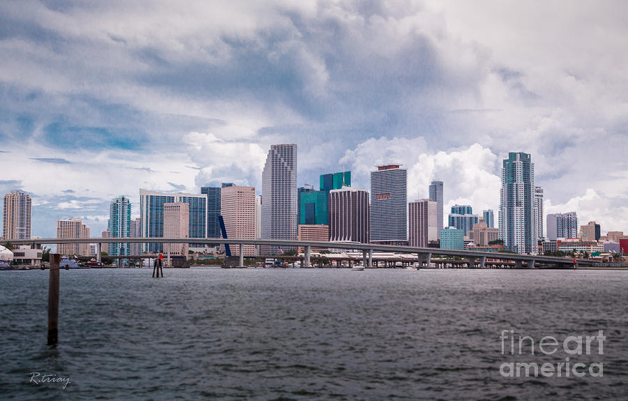 Miami Skyline #1 Photograph by Rene Triay FineArt Photos