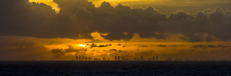 Miami Sundown Photograph by Ed Gleichman