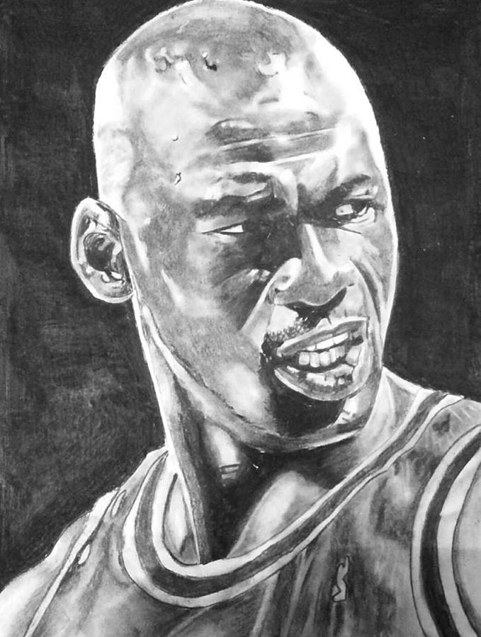 Michael Jordan Drawing by Aaron Balderas Fine Art America