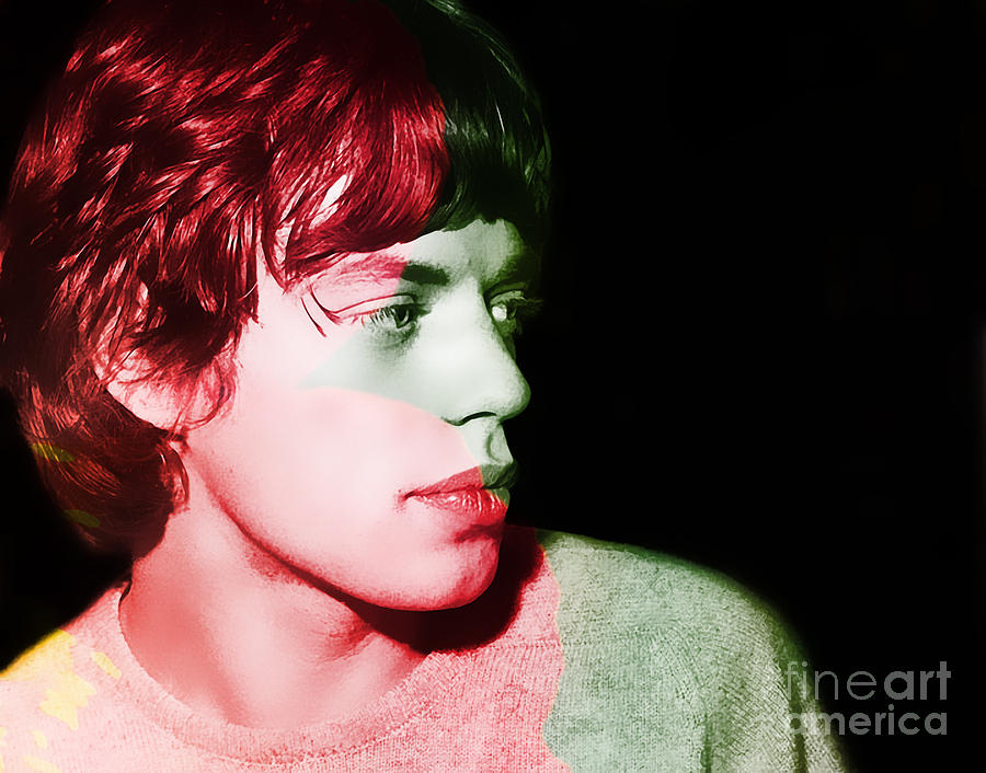 Mick Jagger #1 Mixed Media by Marvin Blaine