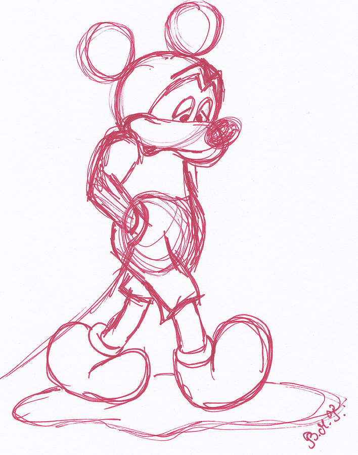 Mickey Mouse Drawing Images