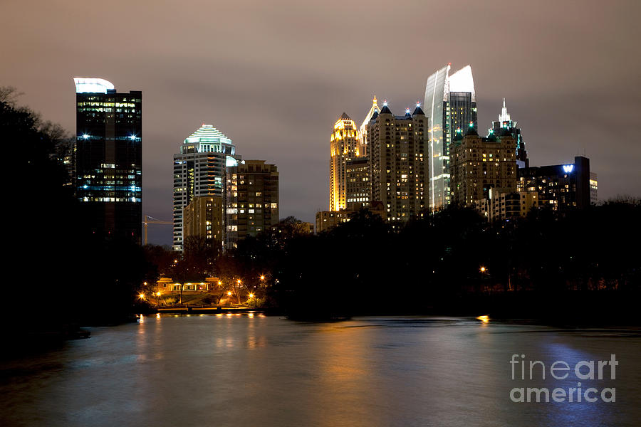 Atlanta Photograph - Midtown Atlanta Skyline #1 by Bill Cobb