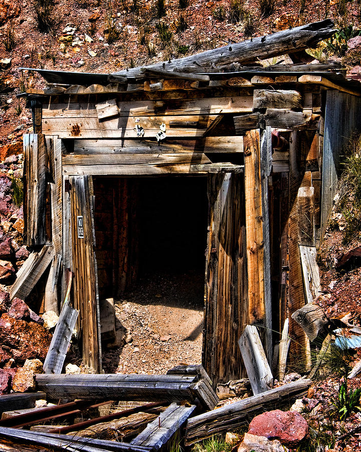 Mountain Photograph - Midwest Mine Shaft #1 by Lana Trussell