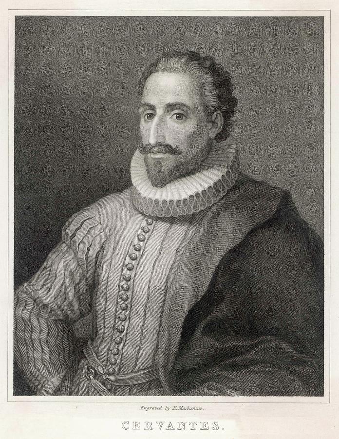 Miguel De Cervantes Spanish Novelist Drawing by Mary Evans Picture ...