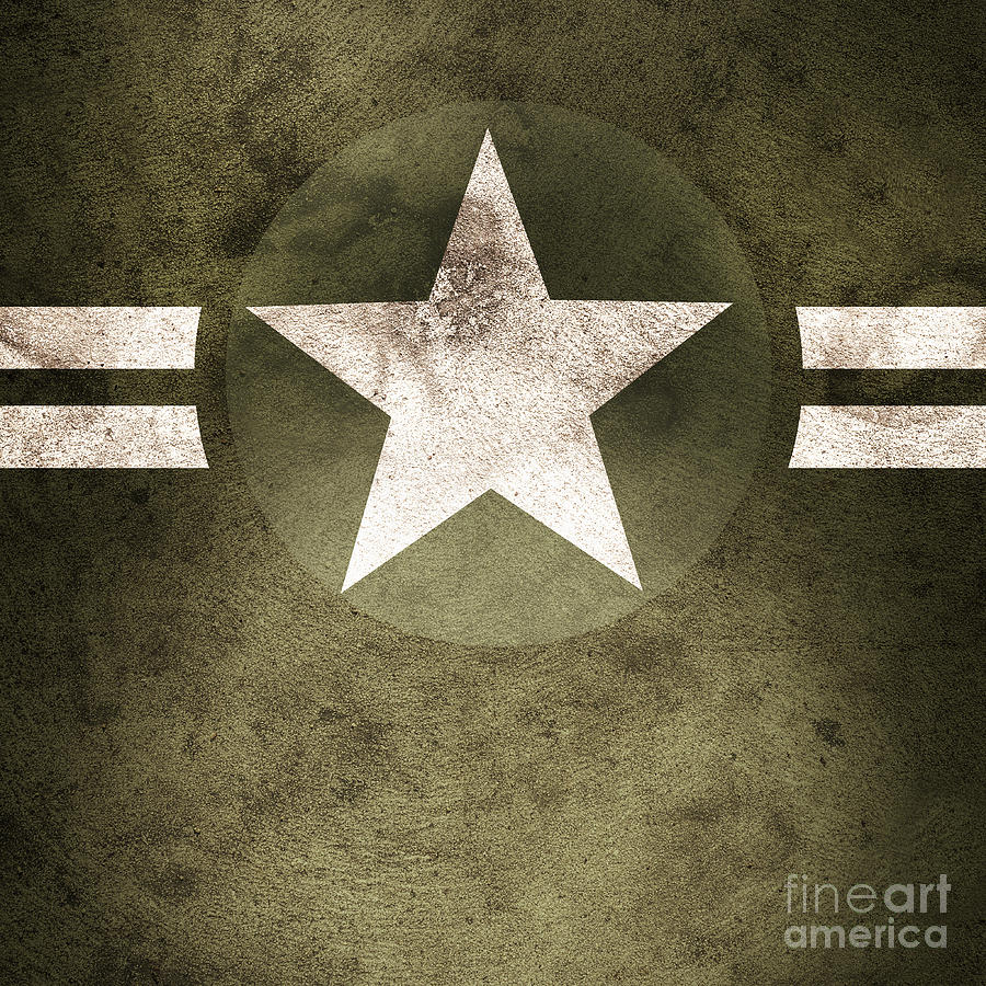 Military army star background #1 Photograph by Jorgo Photography
