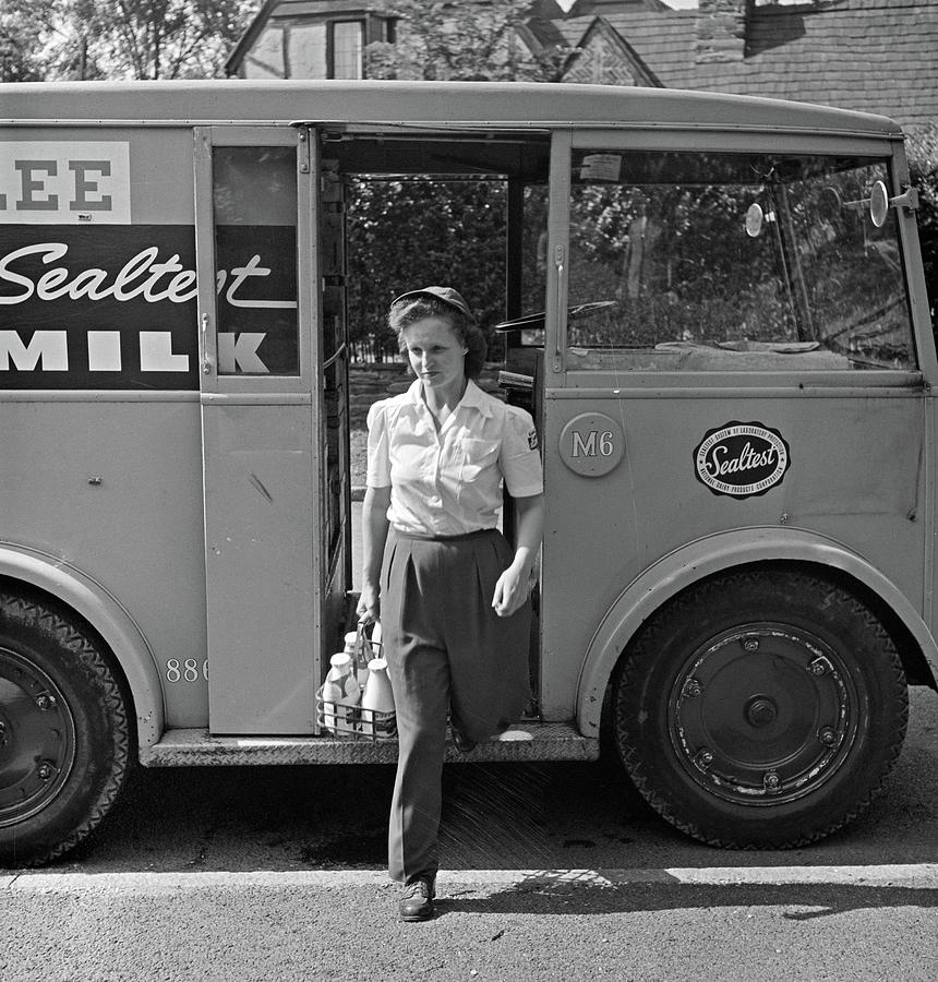 Milkman, 1943 #1 Photograph by Granger