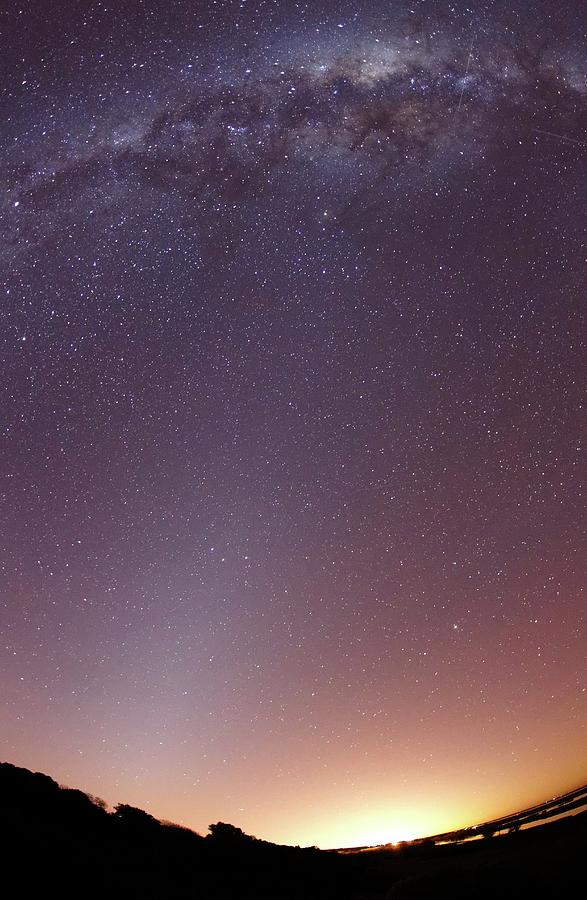 Space Photograph - Milky Way And Zodiacal Light #1 by Luis Argerich