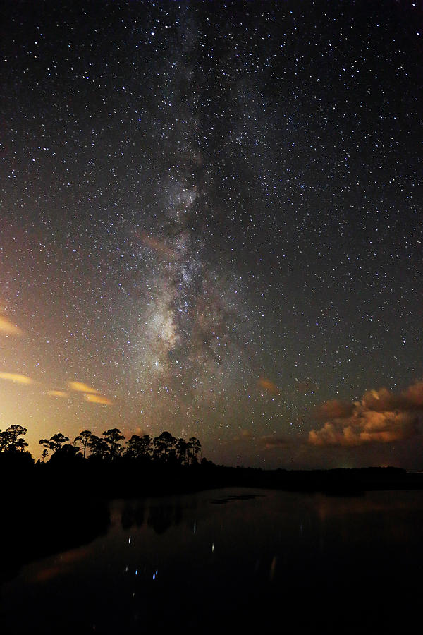 Milky Way over Vassey Creek #1 Photograph by Jean Clark