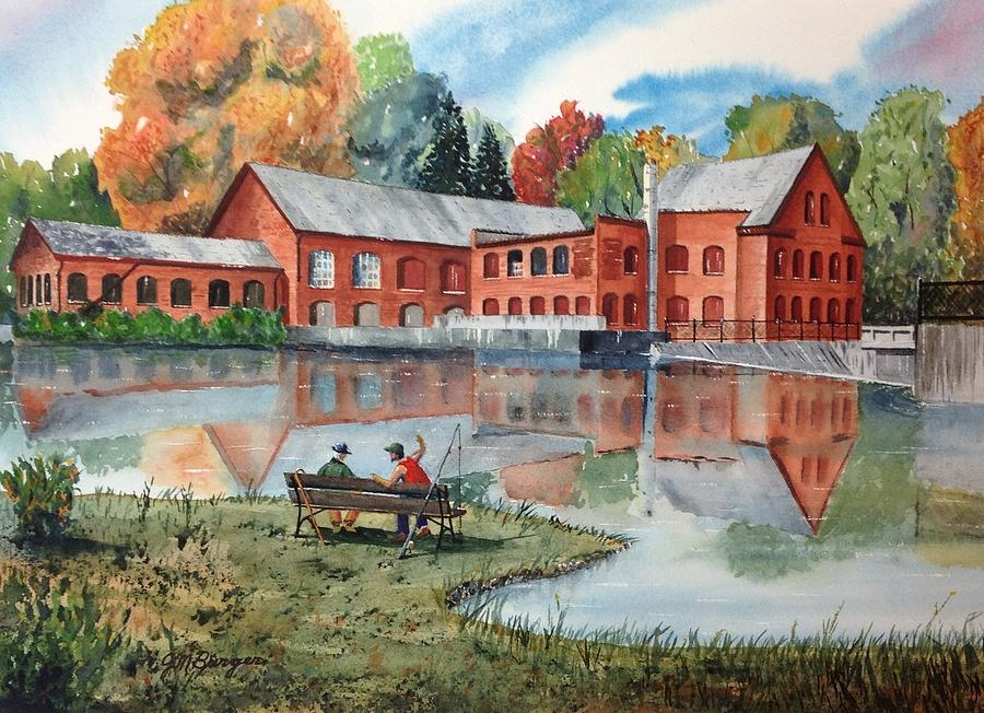 Mill Town Painting by Joseph Burger