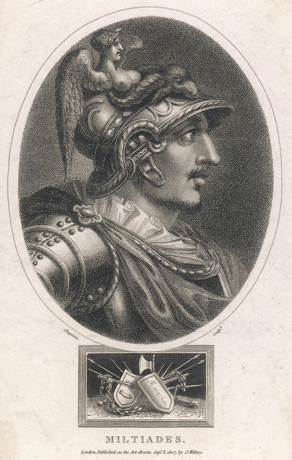 Athens Drawing - Miltiades  Athenian Military Commander #1 by Mary Evans Picture Library